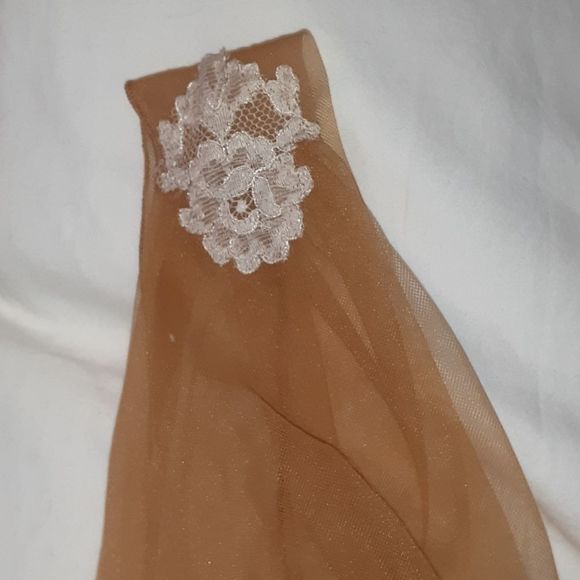 Stunning Vintage Long Lingerie Dressing Gown‎ Lace - Picture 5 of 9